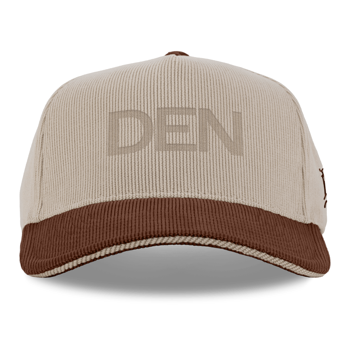 City Wide Denver Curved 5 Panel Corduroy Dark Beige/Rust