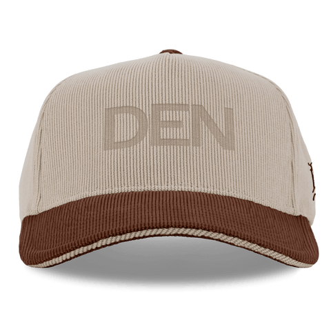 City Wide Denver Curved 5 Panel Corduroy Dark Beige/Rust