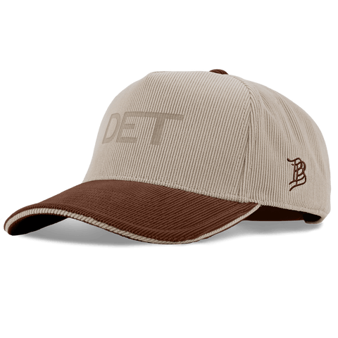 City Wide Detroit Curved 5 Panel Corduroy Dark Beige/Rust