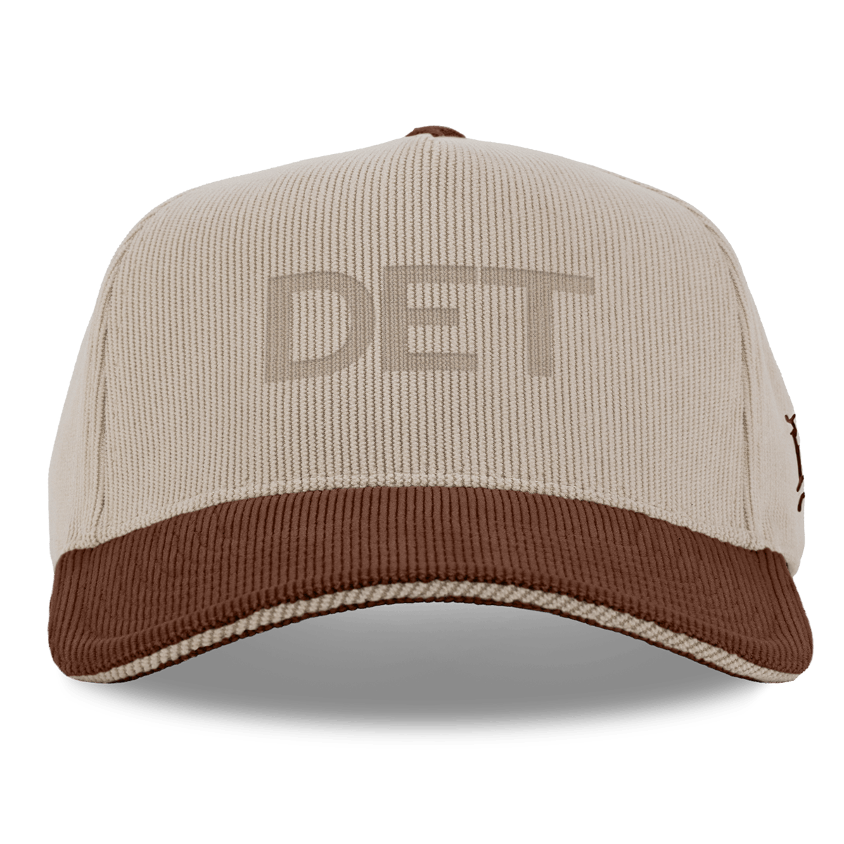 City Wide Detroit Curved 5 Panel Corduroy Dark Beige/Rust