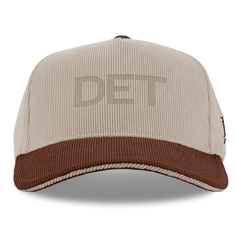 City Wide Detroit Curved 5 Panel Corduroy Dark Beige/Rust