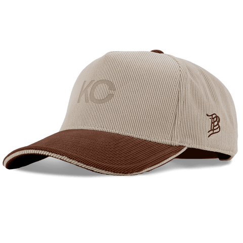 City Wide Kansas City Curved 5 Panel Corduroy Dark Beige/Rust