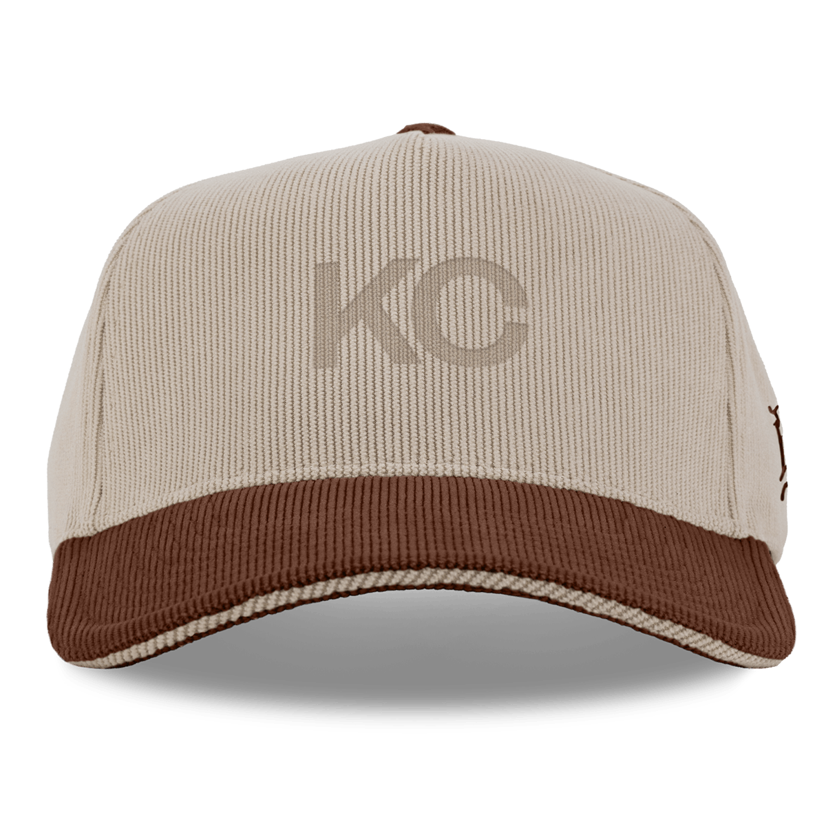 City Wide Kansas City Curved 5 Panel Corduroy Dark Beige/Rust