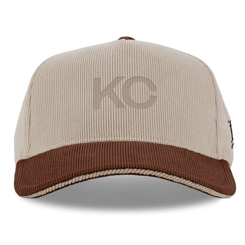 City Wide Kansas City Curved 5 Panel Corduroy Dark Beige/Rust