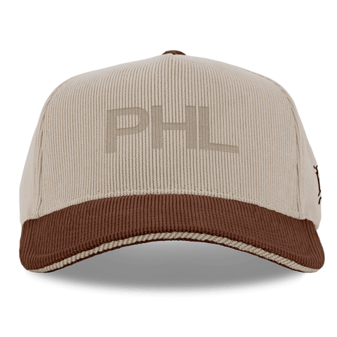 City Wide Philadelphia Curved 5 Panel Corduroy Dark Beige/Rust