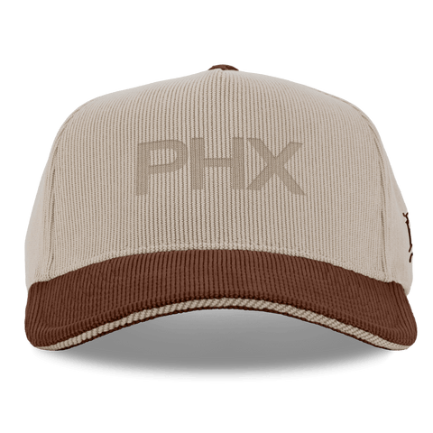 City Wide Phoenix Curved 5 Panel Corduroy Dark Beige/Rust