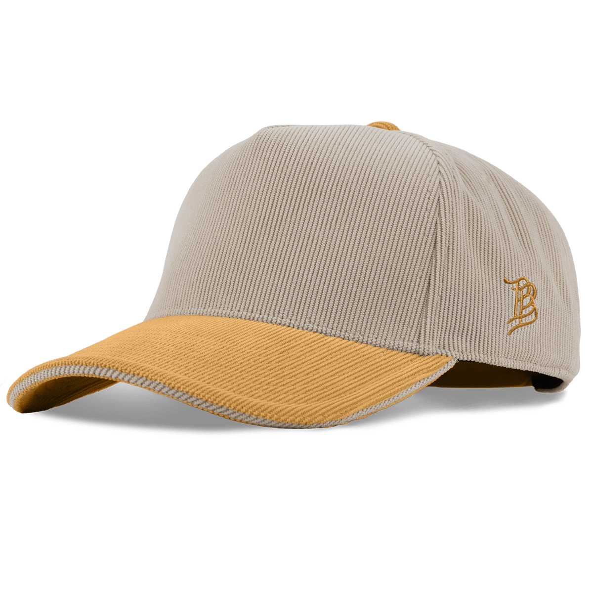Bare Curved 5 Panel Corduroy Dark Beige/Wheat