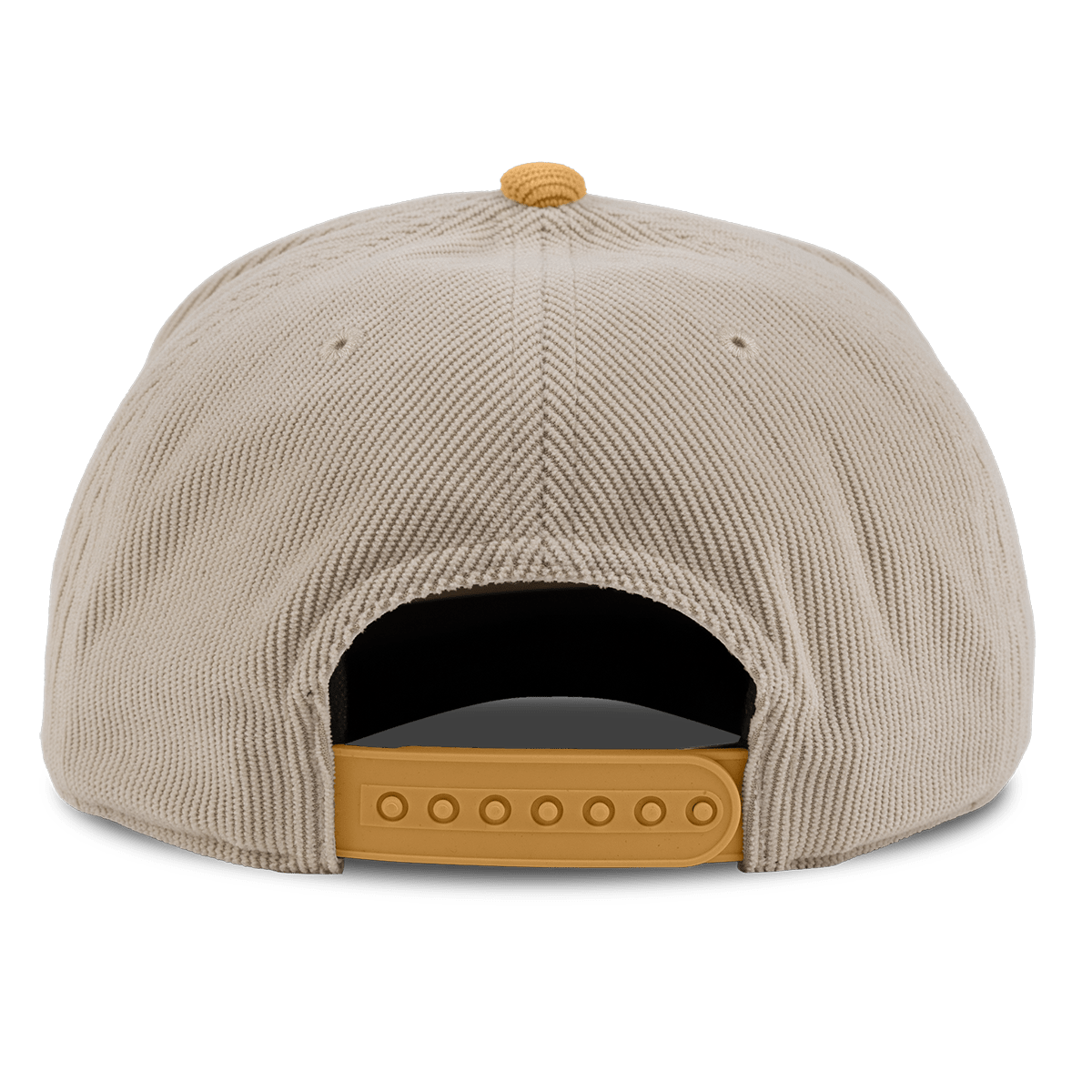 City Wide Phoenix Curved 5 Panel Corduroy Back Dark Beige/Wheat