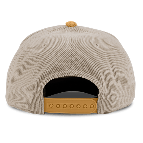 City Wide Phoenix Curved 5 Panel Corduroy Back Dark Beige/Wheat