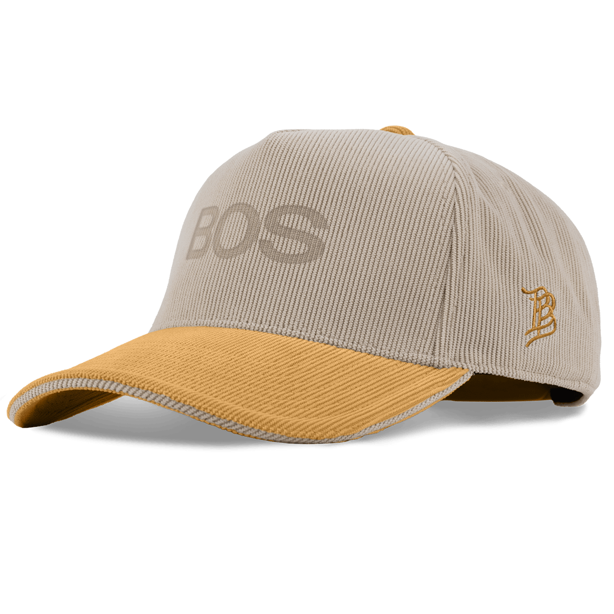 City Wide Boston Curved 5 Panel Corduroy Dark Beige/Wheat