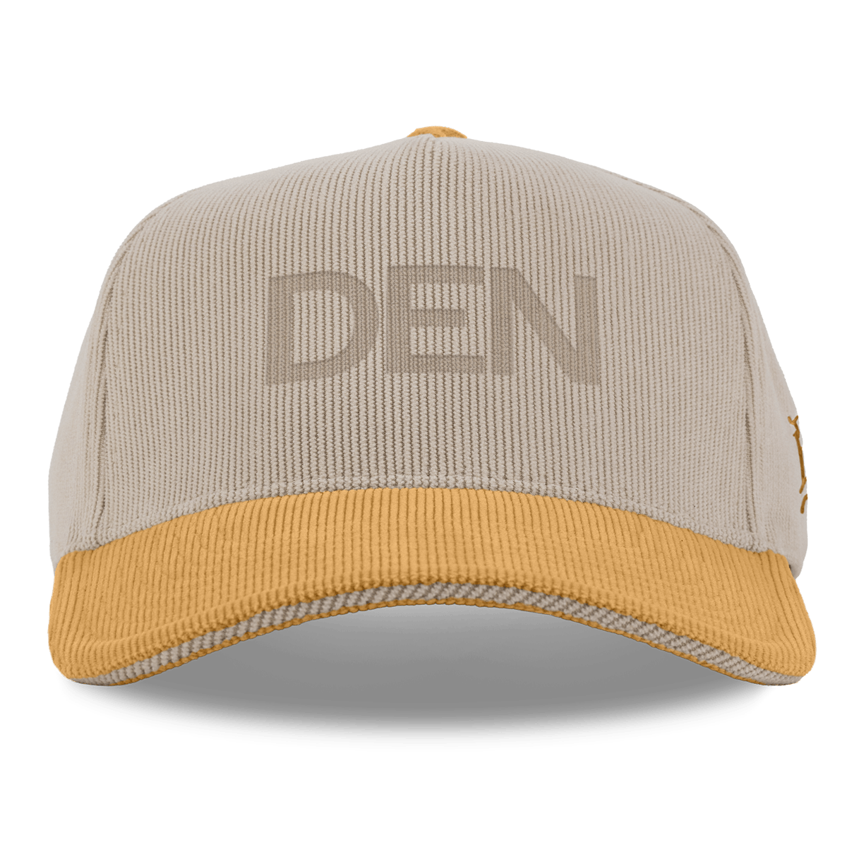 City Wide Denver Curved 5 Panel Corduroy Dark Beige/Wheat