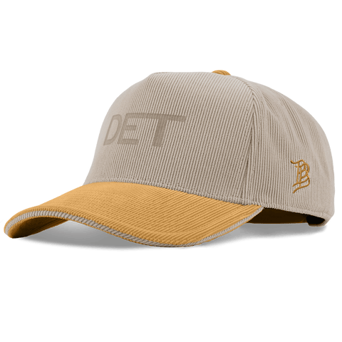 City Wide Detroit Curved 5 Panel Corduroy Dark Beige/Wheat