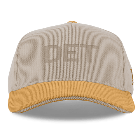 City Wide Detroit Curved 5 Panel Corduroy Dark Beige/Wheat