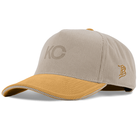 City Wide Kansas City Curved 5 Panel Corduroy Dark Beige/Wheat