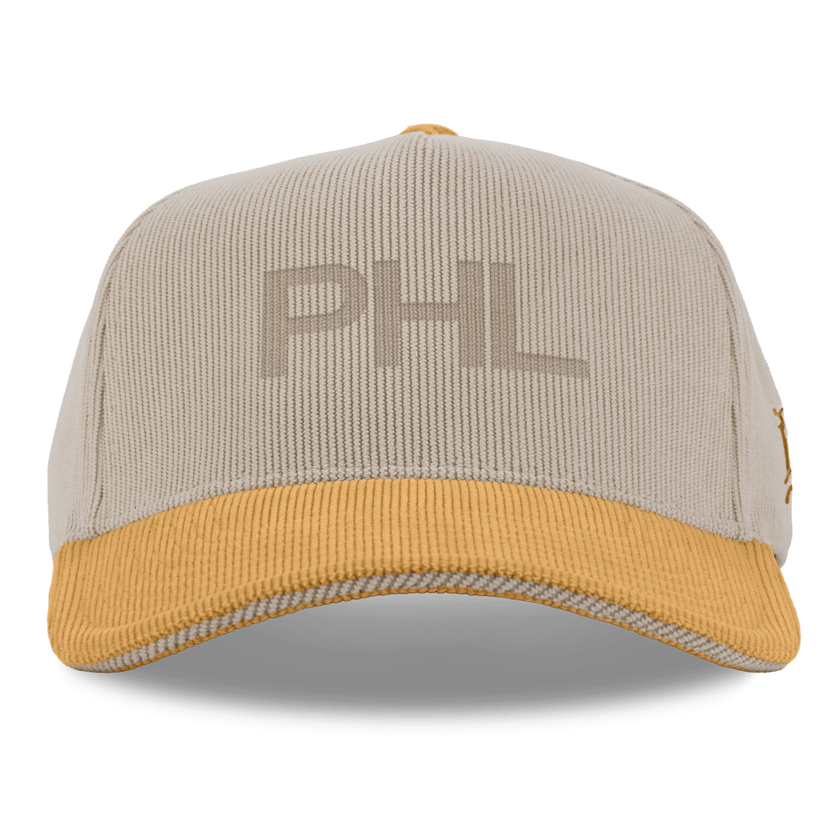 City Wide Philadelphia Curved 5 Panel Corduroy Dark Beige/Wheat