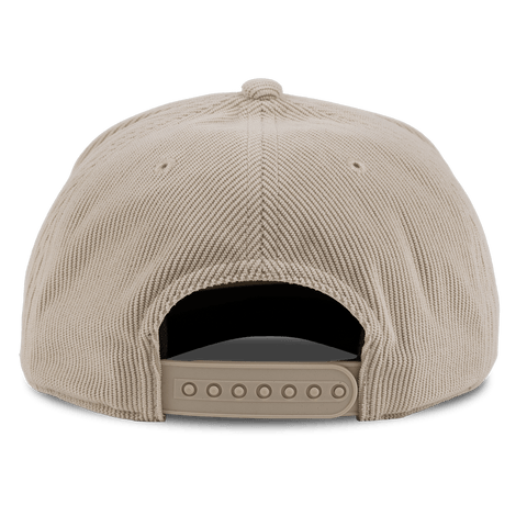 City Wide Phoenix Curved 5 Panel Corduroy Back Dark Beige