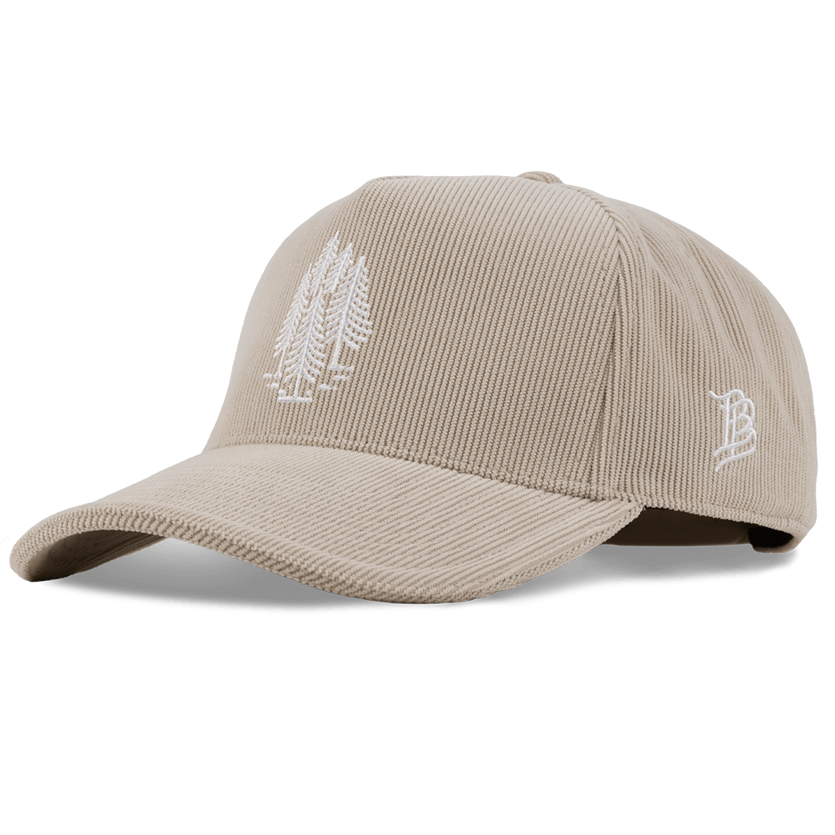 The Pines Curved 5 Panel Corduroy Dark Beige