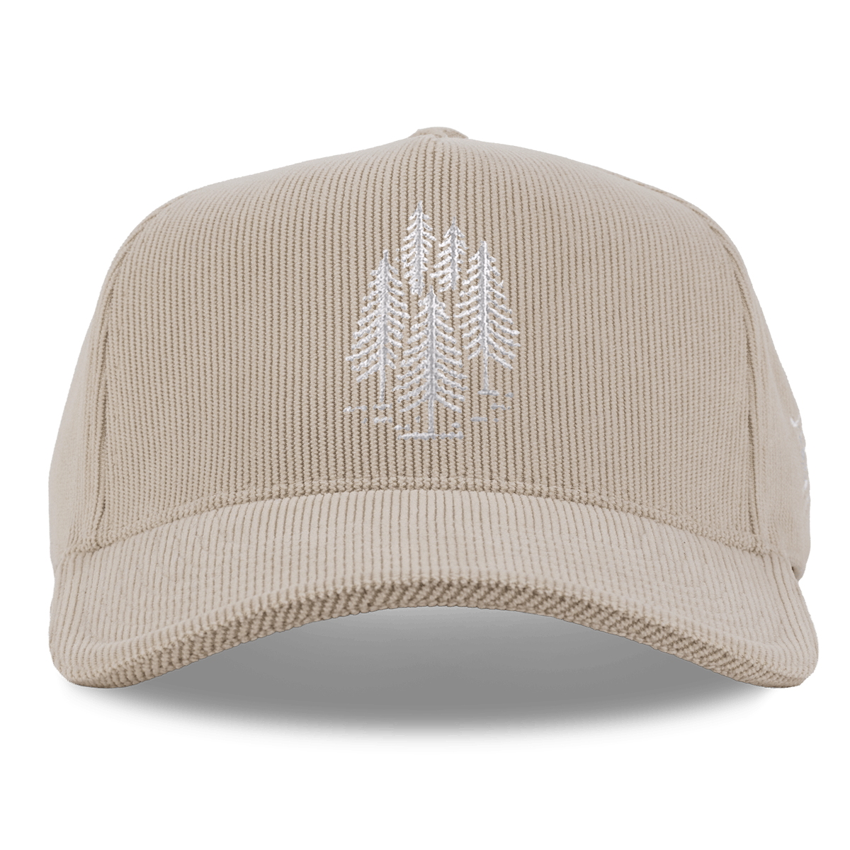 The Pines Curved 5 Panel Corduroy Dark Beige
