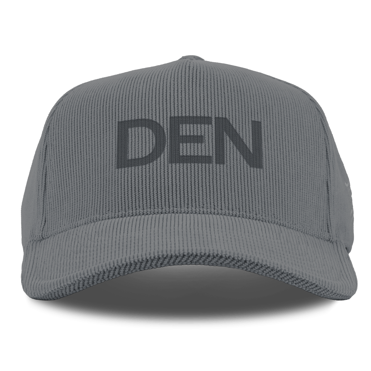 City Wide Denver Curved 5 Panel Corduroy Charcoal 