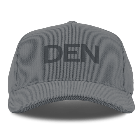 City Wide Denver Curved 5 Panel Corduroy Charcoal 