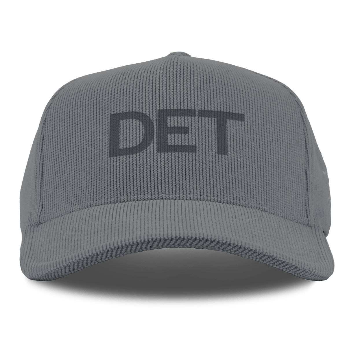 City Wide Detroit Curved 5 Panel Corduroy Charcoal 