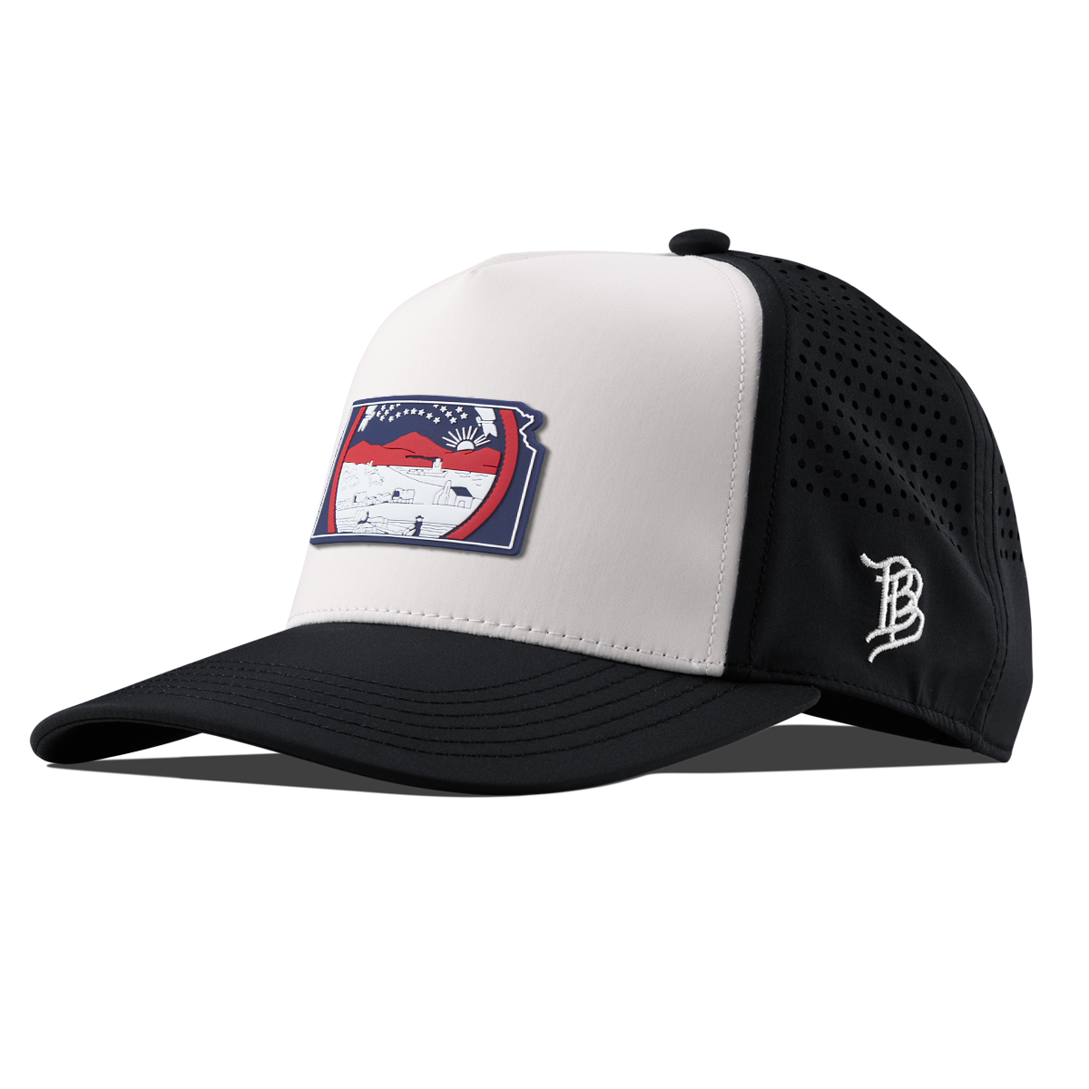 Kansas Patriot Series Kids Curved Performance Black
