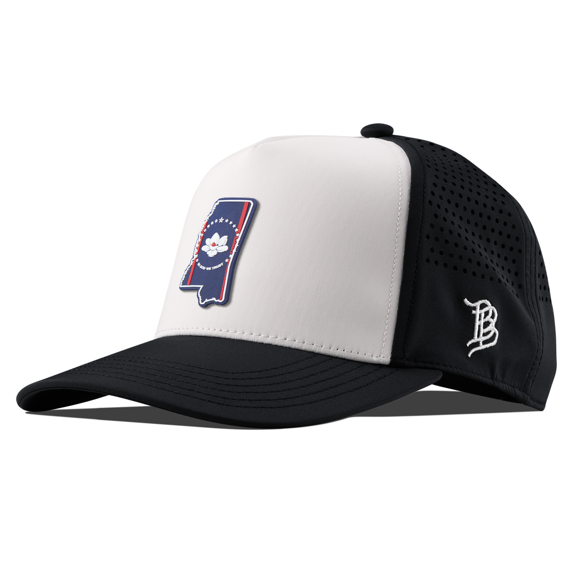 Mississippi Patriot Series Kids Curved Performance Black