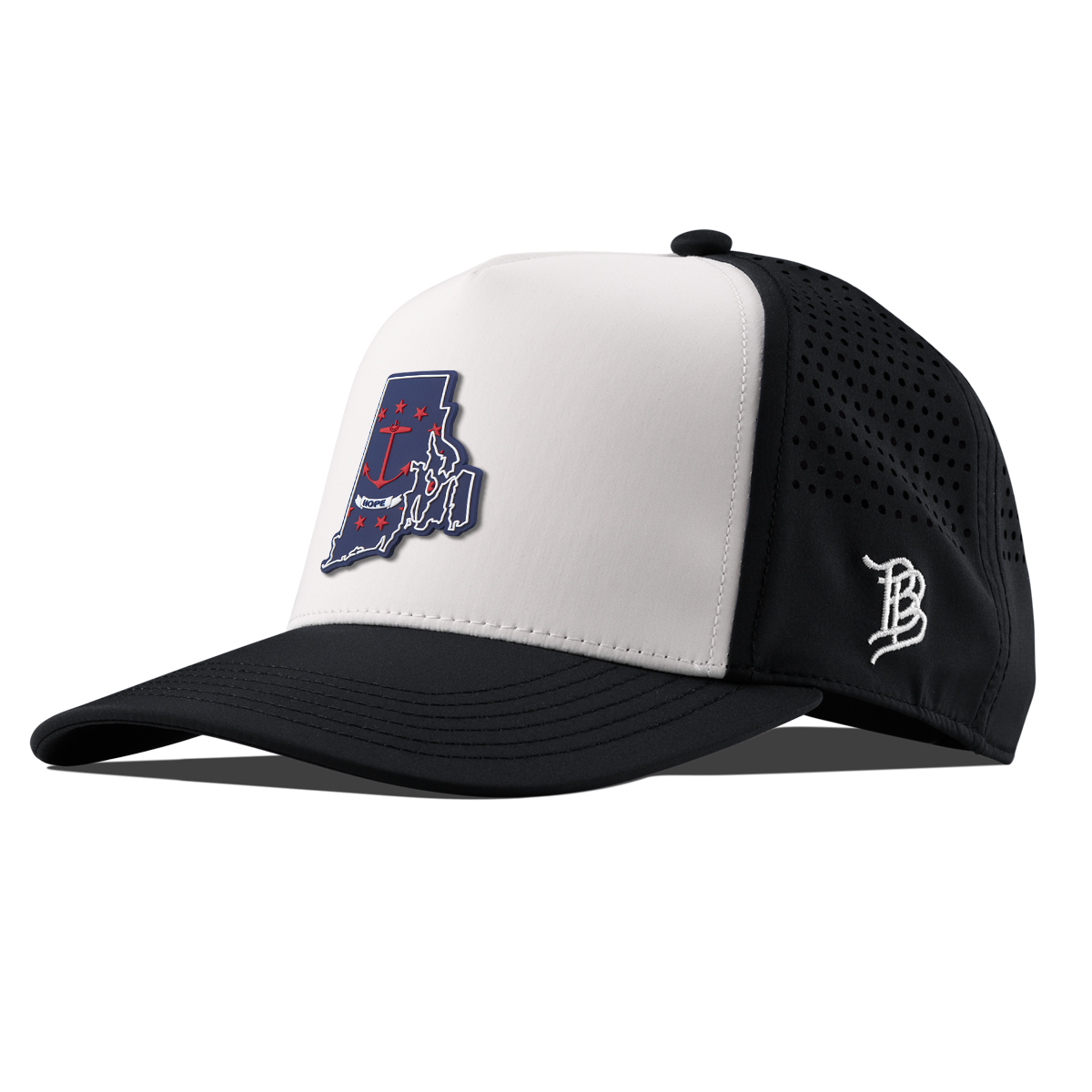 Rhode Island Patriot Series Kids Curved Performance Black