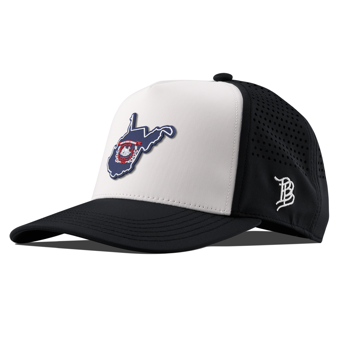 West Virginia Patriot Series Kids Curved Performance Black