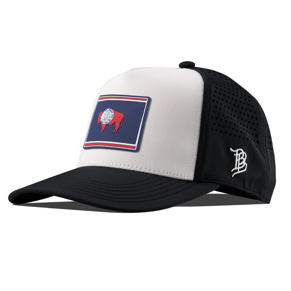 Wyoming Patriot Series Kids Curved Performance Black