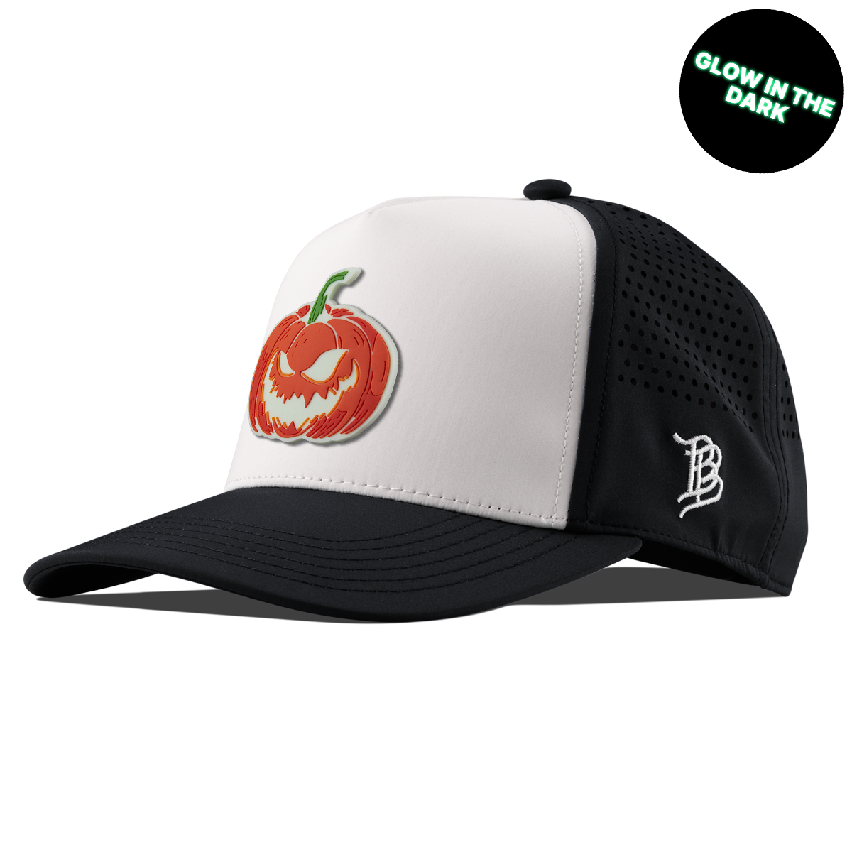 Jack-O-Lantern Glow Kids Curved Performance Black