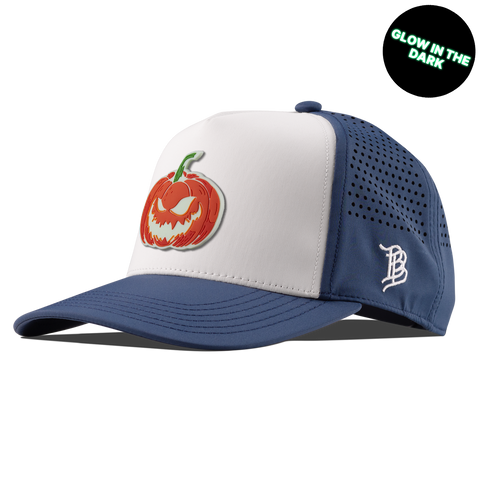 Jack-O-Lantern Glow Kids Curved Performance Navy
