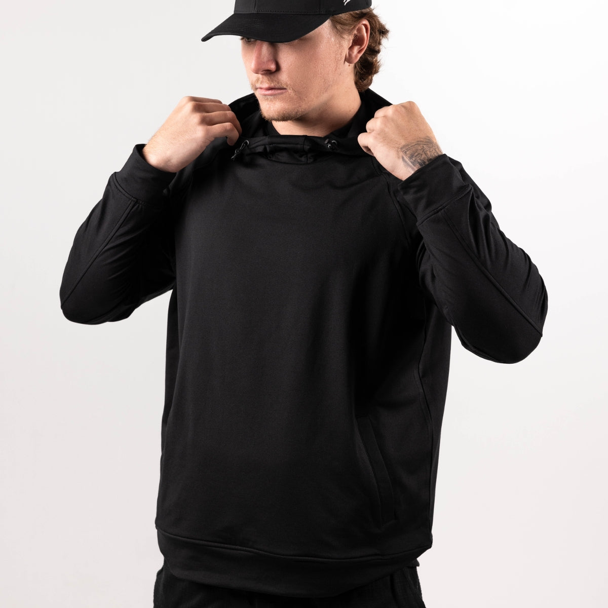 BB Curved Performance Hoodie Bundle Black + Black, Black + White, Black + Multicam, Black + Slate, Black + Heather Gray, Black + Desert, Black + Navy