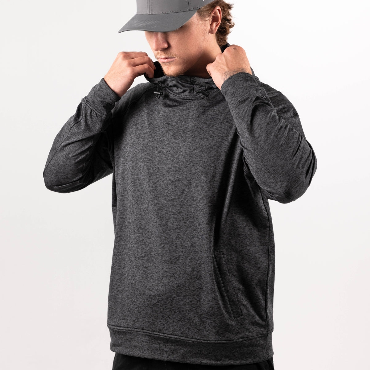 BB Curved Performance Hoodie Bundle Charcoal + Slate, Charcoal + Heather Gray, Charcoal + Navy, Charcoal + White, Charcoal + Black