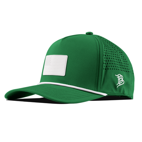 Arctic Old Glory Curved 5 Panel Rope Kelly Green