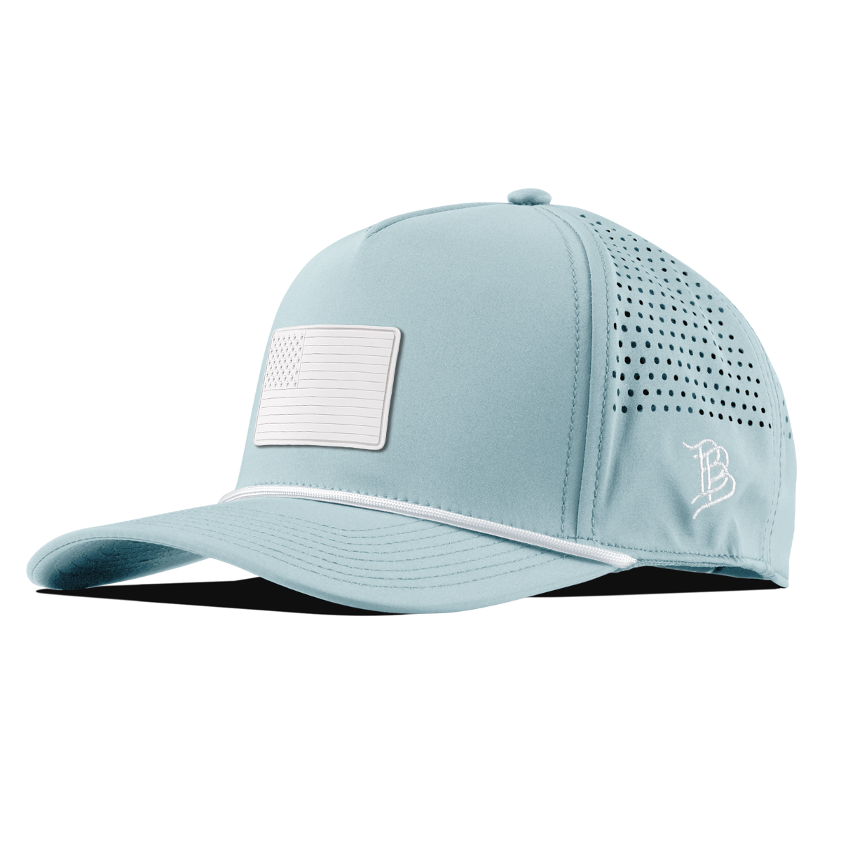 Arctic Old Glory Curved 5 Panel Rope Sky Blue
