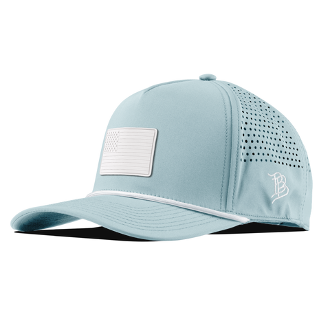 Arctic Old Glory Curved 5 Panel Rope Sky Blue