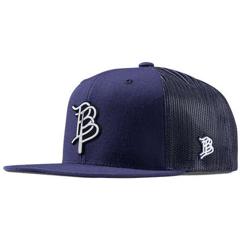 BB Baseball Cutout PVC Flat Trucker Navy