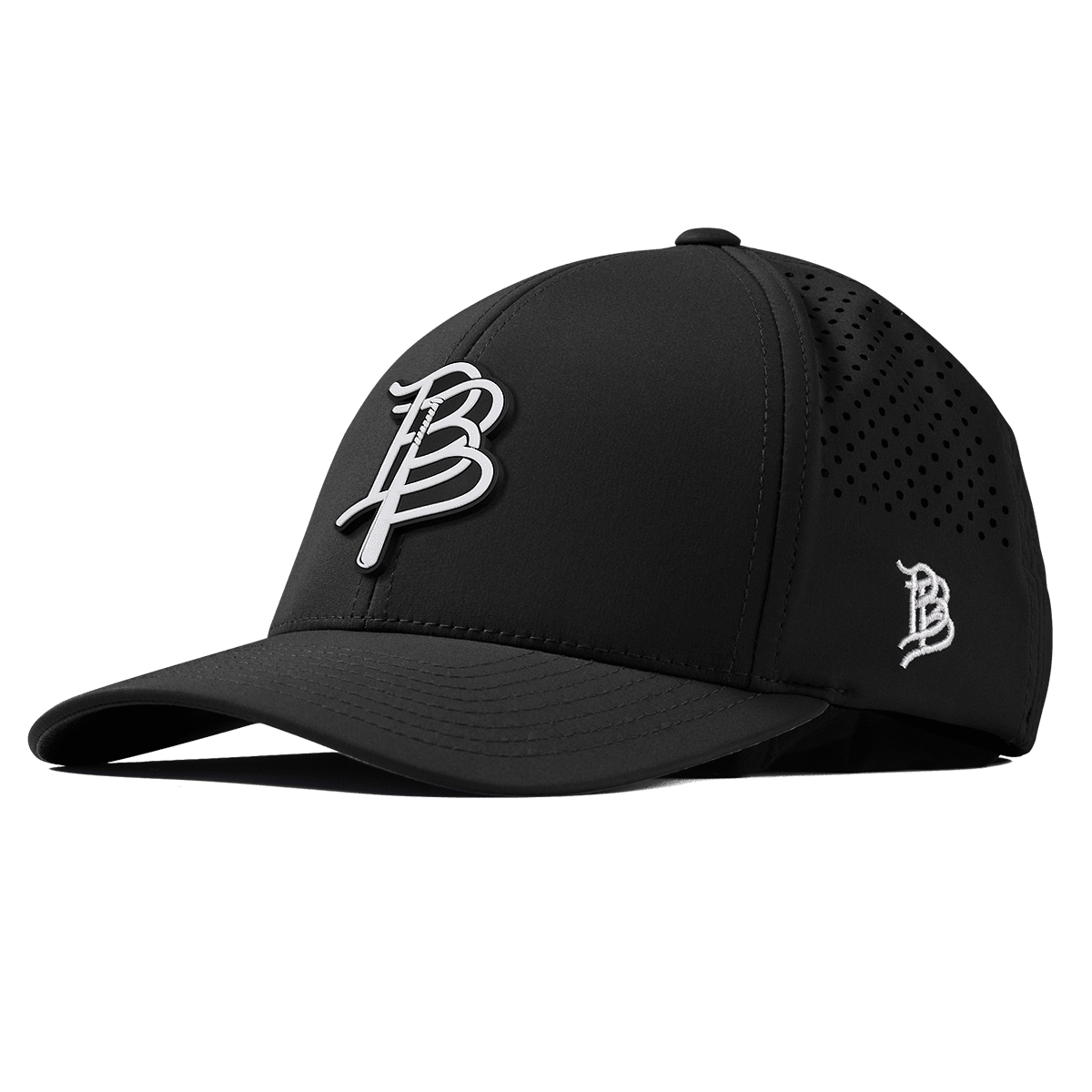 BB Baseball Cutout PVC Curved Performance Black