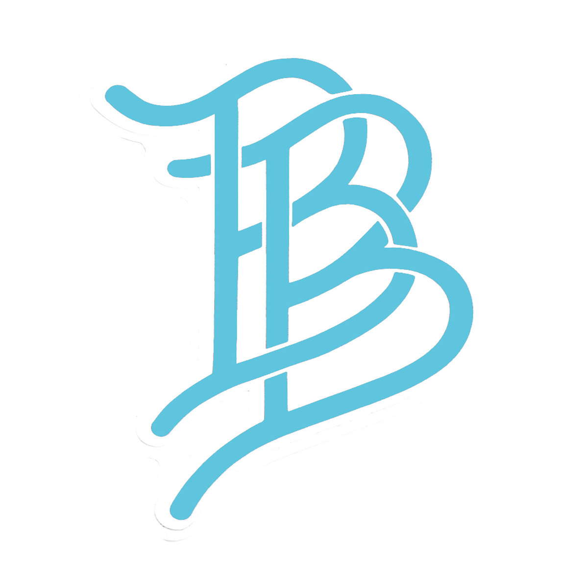 Sky Blue BB Cutout Sticker