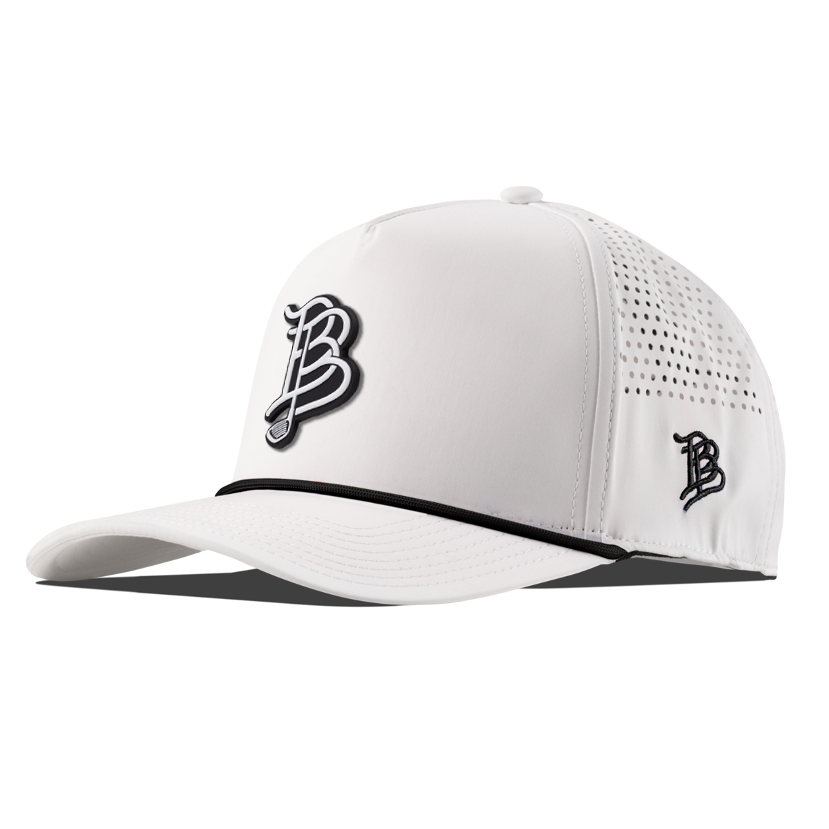 BB Golf Cutout PVC Curved 5 Panel Performance White/Black