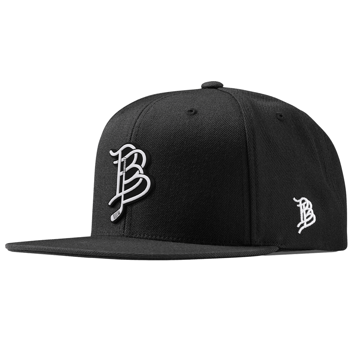 BB Hockey Cutout PVC Classic Snapback Black