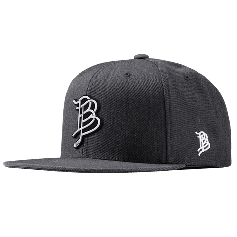 BB Hockey Cutout PVC Classic Snapback Charcoal