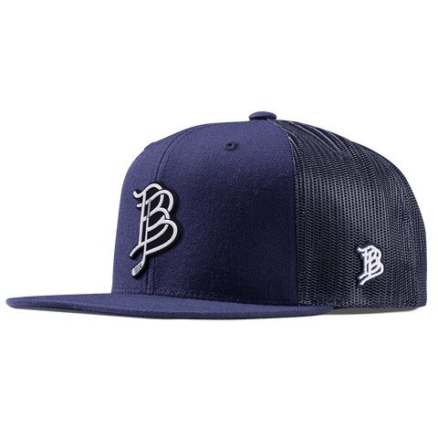 BB Hockey Cutout PVC Flat Trucker Navy