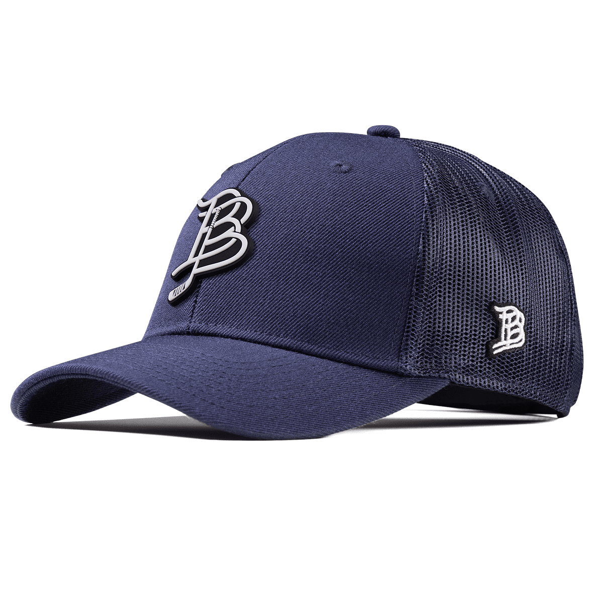 BB Hockey Cutout PVC Curved Trucker Navy