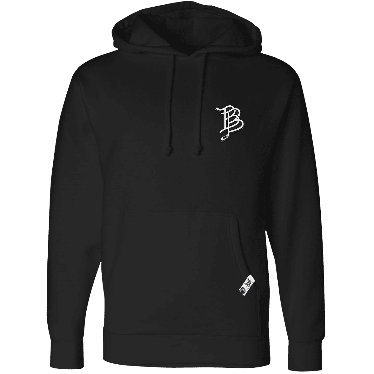 BB Hockey Cutout PVC Hoodie Black