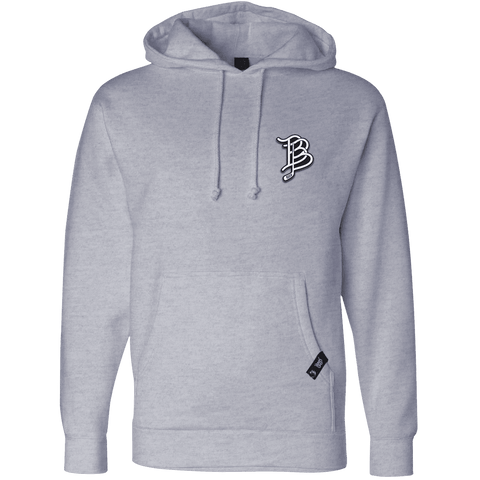 BB Hockey Cutout PVC Hoodie Heather Gray