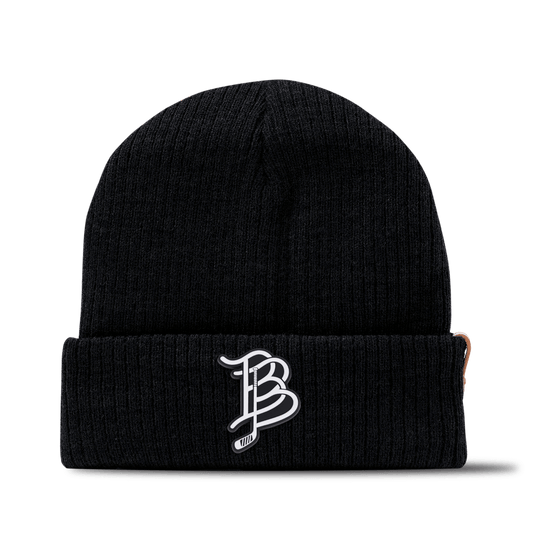 BB Hockey Cutout PVC Essential Beanie Black