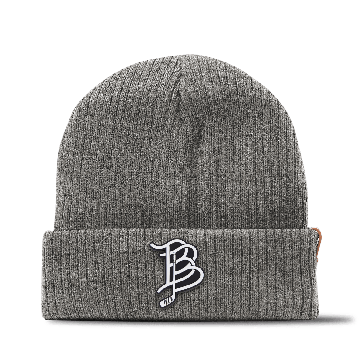 BB Hockey Cutout PVC Essential Beanie Gray