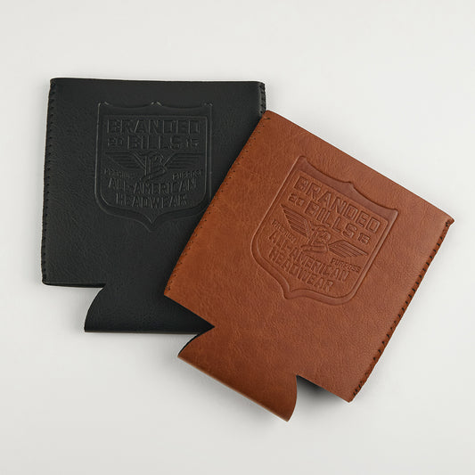 BB Wing Faux Leather Koozie 2Pack